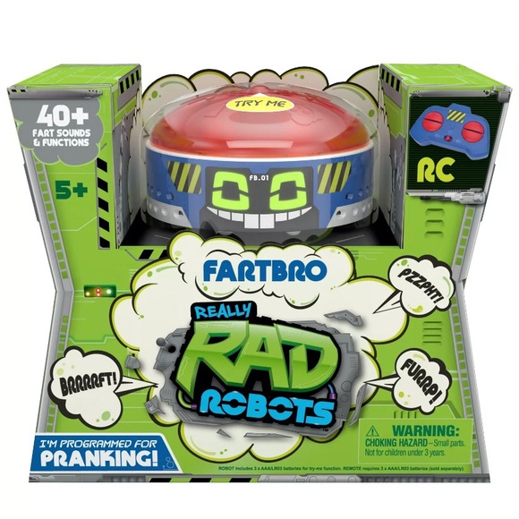 Electronic RC Remote Control Farting Robot 40 Fart Burp Sounds Pranking Fartbro - Picture 7 of 7